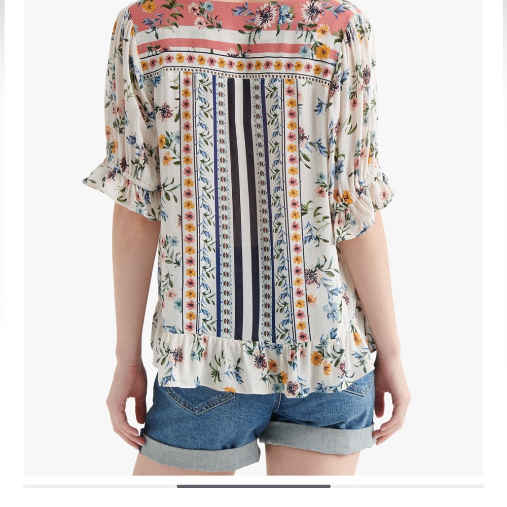 Lucky Brand printed maya top.  Size Medium